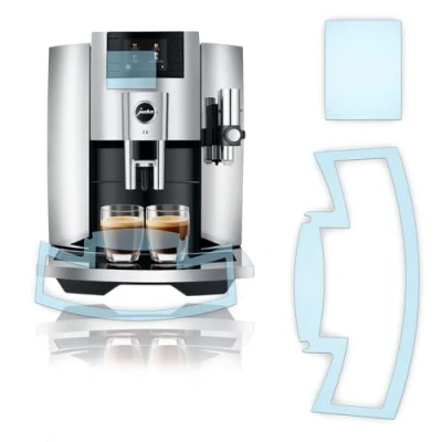Afbeelding van Druppelplaat, krasbescherming, folie en displaybeschermfolie, geschikt voor Jura S8 S80 E6 E60 E8 E80 model 2017
