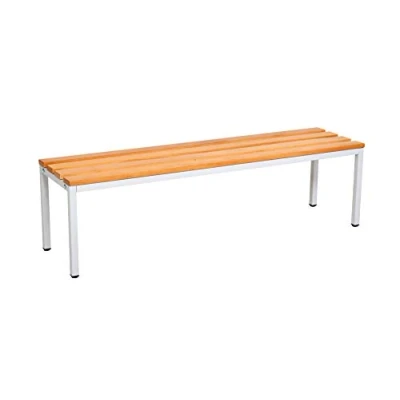 Afbeelding van Furni24 Kleedkamerbank met Stalen Frame, Garderobebank, sportbank bank voor kleedkamer, 100 x 42 40 cm