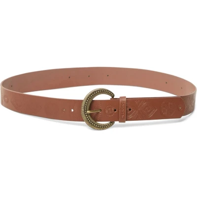 Afbeelding van Desigual Leren Riem Belt Quimera Embro Mix W85 Camel Bruine