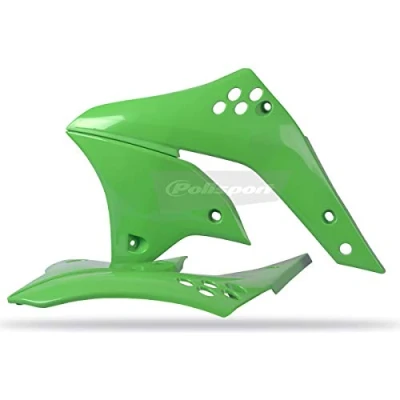 Afbeelding van Polisport Radiateurkappen Kawasaki KX250F 2006 2008 Groen