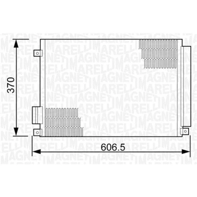 Afbeelding van Magneti Marelli Airco condensor 350203497000