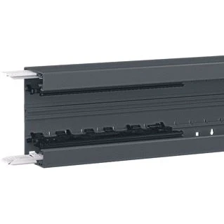Afbeelding van Hager tehalit br wandgoot c profiel kunststof met koppelstuk bxdxl 130x68x2000mm zwart ral9011 brn6513019011