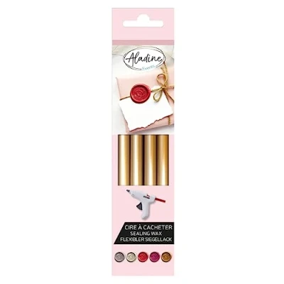 Afbeelding van PACK OF 4 ROUND FLEXIBLE WAX STICK OlD GOLD