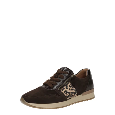 Afbeelding van Gabor Dames bruin donker sneakers maat 37.5
