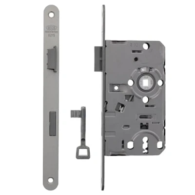 Afbeelding van ToniTec Insteekslot bonte baardslot rechts stopper 20x235 mm kamerdeurslot doornmaat 55