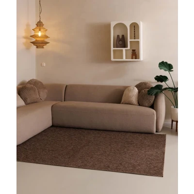 Afbeelding van Laagpolig Tapijt/Vloerkleed Lush Bruin 80x150 Cm