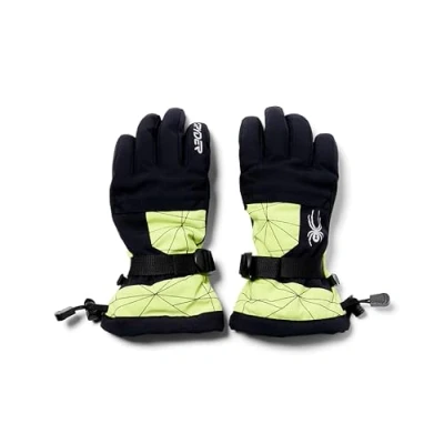 Afbeelding van Spyder Overweb Gloves Jongens, Lime Ice, XL