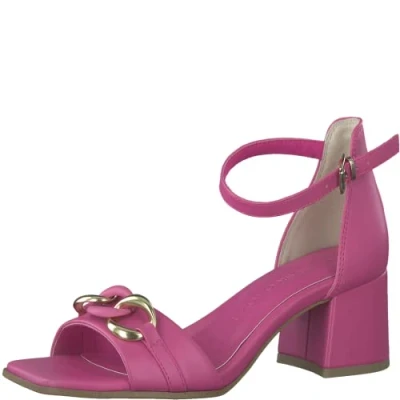 Afbeelding van Marco Tozzi Dames 2 28317 20 sandaal met hak, roze/goud, 39 EU, rosgoud., EU