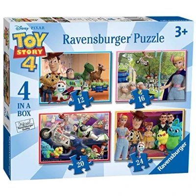 Afbeelding van Ravensburger Toy Story 4 4in1box puzzel 12+16+20+24 stukjes kinderpuzzel