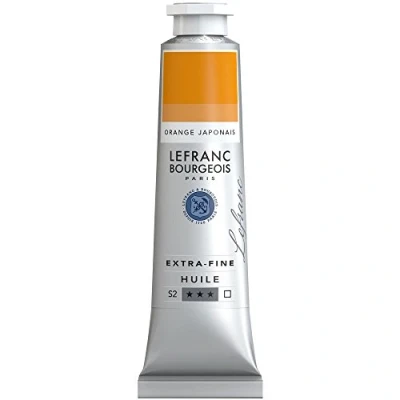 Afbeelding van Lefranc Bourgeois 405048 Extra fijne olieverf met hoogwaardige kunstenaarspigmenten, lichtecht, verouderingsbestendig 40ml Tube, Japanese Orange
