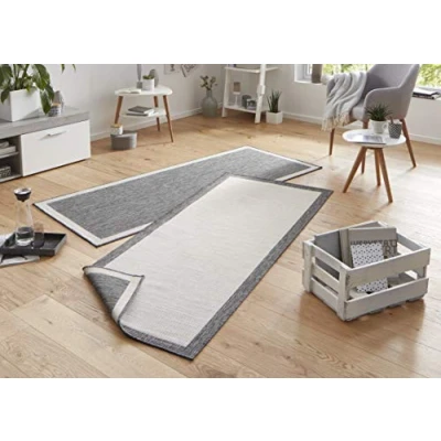 Afbeelding van Loper Panama 80x350cm Grijs Modern Vloerkleed 123vloerkleed.nl is de online webshop voor vloerkleden en woonaccessoires.