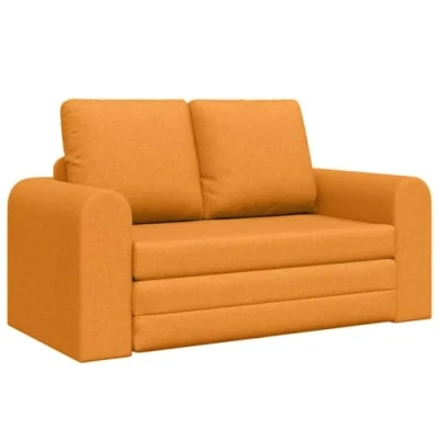 Afbeelding van vidaXL Vloer Sofa Bed 2 in 1 Donker Geel 148x71x83 cm Stof
