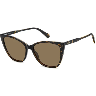 Afbeelding van Polaroid Donna PLD 4181/S 086/SP Occhiali da sole Policarbonato Havana Marrone Squadrata Polarizzata