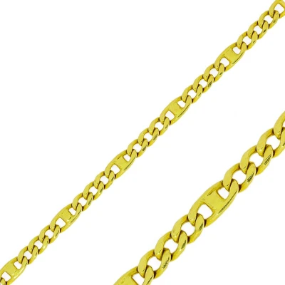 Afbeelding van Gouden Gourmette Ketting 3 mm 51 cm 14 karaats