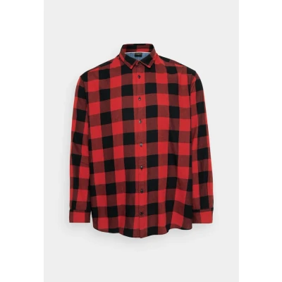Afbeelding van Jack &amp; Jones Jjegingham Shirt Overhemd, Heren, Maat: 3XL, Brick red