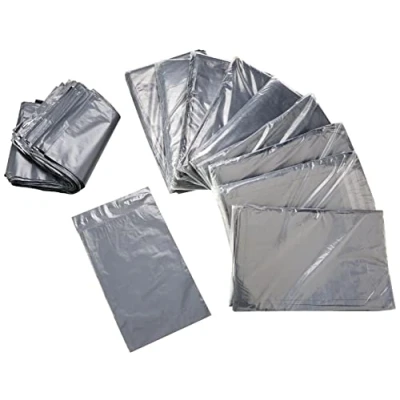 Afbeelding van Triplast 4 x 6 inch plastic posttas grijs (pak van 1000)