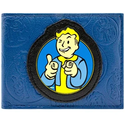 Afbeelding van Fallout 4 Vault Boy Portemonnee Handtas Blauw