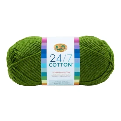 Afbeelding van Lion Brand Yarn Company, 100 procent katoen, gras, 15,24 x 6,35 cm