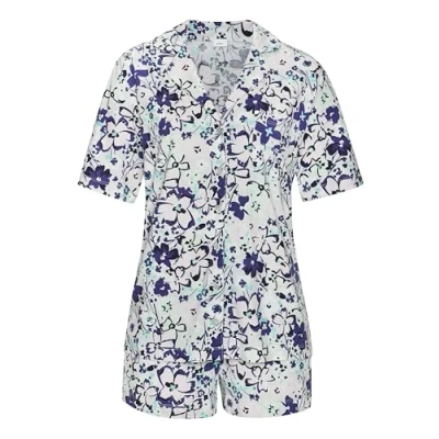 Afbeelding van s.Oliver RED LABEL Beachwear Shortama met knoopsluiting en borstzak (set, 2 delig)