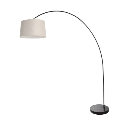 Afbeelding van Steinhauer Booglamp Solva met grijze kap 3905ZW