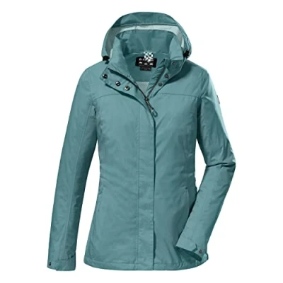 Afbeelding van killtec Women&#039;s Functioneel jack met afneembare capuchon, waterdicht KOS 131 WMN JCKT, aqua, 46, 38374 000