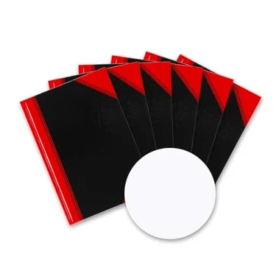 Afbeelding van Bantex notitieboek A5 blanco, 96 vellen, 70 g/m², zwart, 6 stuks