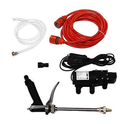 Afbeelding van watersproeierset, multifunctionele 12v hogedrukreiniger 1.0mpa 100w pompdruk draagbaar krachtig water geven bloemen baden huisdieren