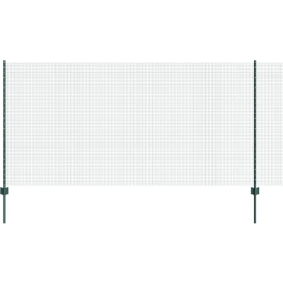 Afbeelding van vidaXL Gelast Draadhek met 22 U Palen Groen 1.2x50 m Staal