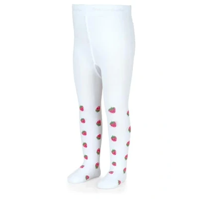 Afbeelding van Sterntaler Aardbeien panty wit