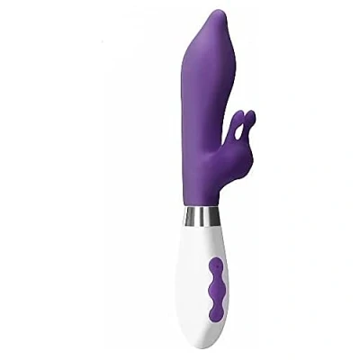 Afbeelding van Luna Oplaadbare Siliconen Rabbit Vibrator met Clitorale Stimulatie Adonis 10 Snelheden Paars