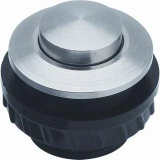 Afbeelding van Grothe 62013 Belknop 1 voudig Antraciet, Zwart 12 V/1,5 A