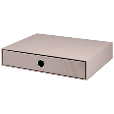 Afbeelding van Rössler Papier 1524452490 S.O.H.O. Ladebox voor DIN A4, met grijpgat, taupe, 343 x 250 65 mm, 1 stuk