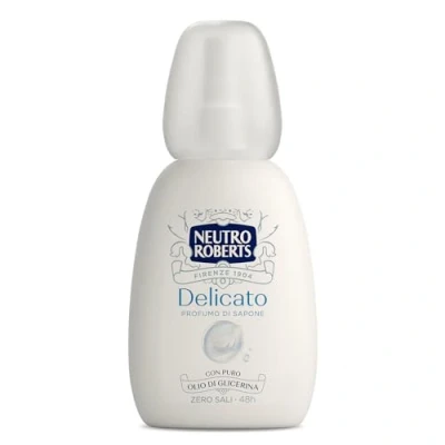 Afbeelding van Neutro Roberts, Deo Vapo Delicato, Zero Aluminiumsalze, mit reinem Glycerinöl, Deodorant für Damen und Herren, dermatologisch getestet, 100% recycelter Kunststoff, 75 ml, Gas 48h