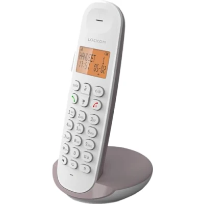Afbeelding van Logicom ILOA 150 Huistelefoon Draadloos zonder antwoordapparaat 1 Handset Met Speaker Dect telefoon Taupe