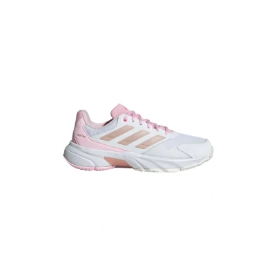 Afbeelding van adidas Courtjam Control 3 tennisschoenen voor dames, Ftwr wit/zilver met./Lucid Pink, maat 36 UK, Wit Zilver Met Lucid Roze, 39 1/3 EU