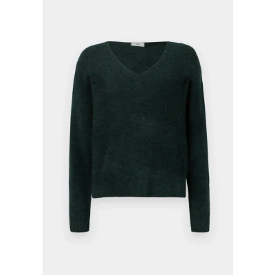 Afbeelding van JdY Dames Jdyelanora L/S V hals trui. KNT Noos gebreide trui, Scarab/Detail: melange, XS