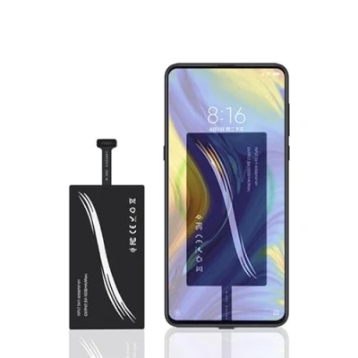 Afbeelding van Type C USB Qi draadloze oplaadontvangermodule voor smartphone met interface, compatibel alle compatibele oplader