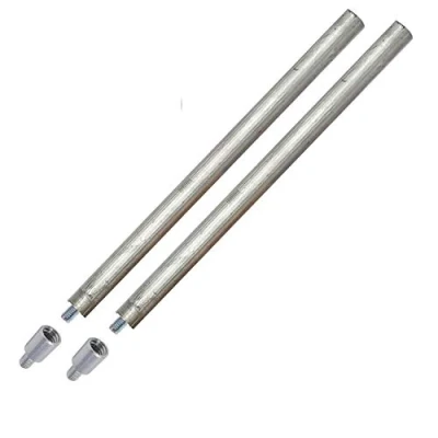 Afbeelding van GOLDMAN SERVICE 2 magnesiumanoden 22 x 350 mm elektrische thermoskan + adapters schroefdraad M8 tot M6. compatibel met alle grote merken