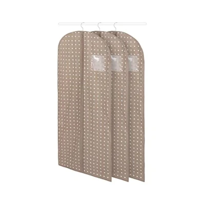 Afbeelding van Compactor RAN9077 Set van 3 kort, voor jassen en pakken, ritssluiting, bruin, 60 x 137 cm