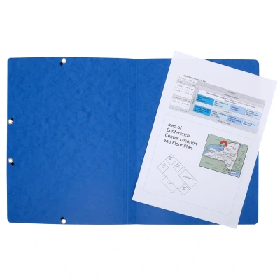 Afbeelding van EXACOMPTA hoekklemmappen, DIN A4, karton, blauw