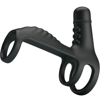 Afbeelding van Sling Vibrating Penis Sleeve Ring Cockring Seksspeeltjes