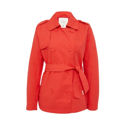 Afbeelding van QS MIT GÜRTEL Lichte jas, Dames, Maat: Large, Rot