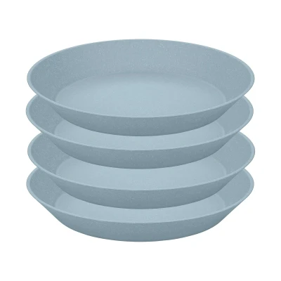 Afbeelding van Koziol Bio Circulair Connect Bord Diep ø 24 cm Set van 4 Stuks Kunststof Blauw