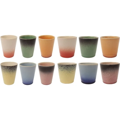 Afbeelding van Studio Tavola Koffieset Fire (bekers &amp; koffiekopjes) 12 stuks