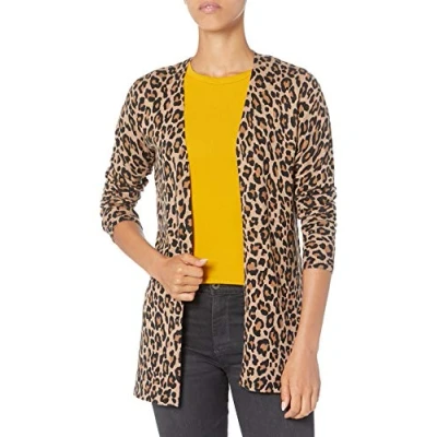 Afbeelding van Amazon Essentials Dames Lichtgewicht vest met open voorkant (verkrijgbaar in grote maten), Camel Luipaard, L