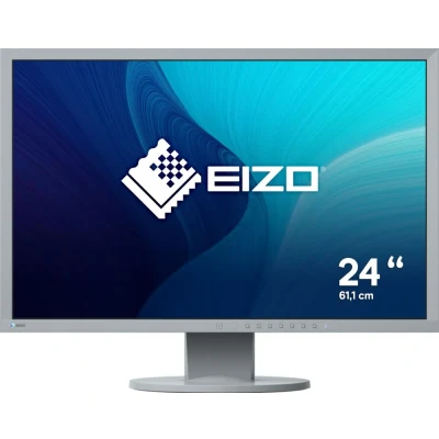 Afbeelding van EIZO EV2430 GY LED monitor Energielabel E (A G) 61.2 cm (24.1 inch) 1920 x 1200 Pixel 16:10 14 ms VGA, DVI, DisplayPort, Audio Line in, Hoofdtelefoon (3.5 mm
