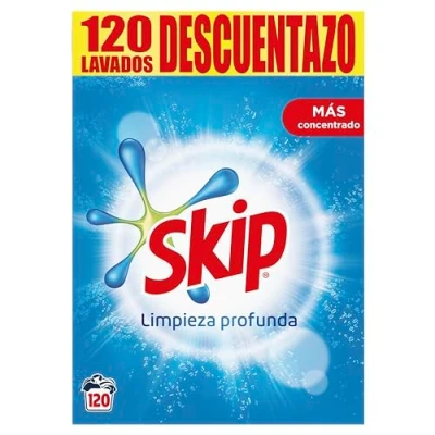 Afbeelding van Skip Wasmiddel poeder spaarpak Active Clean Promo korting 114 wasbeurten 1 stuk