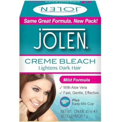 Afbeelding van Jolen Ontkleuringscreme Creme Bleach Mild Aloe Vera, 30ml, 1 Units