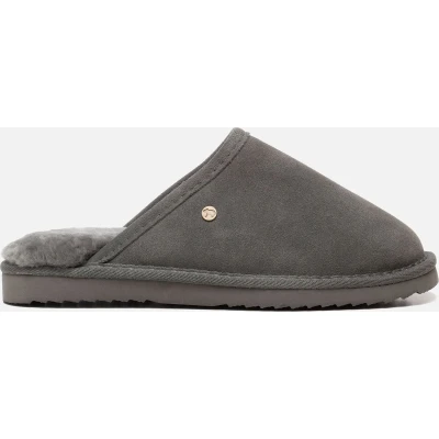 Afbeelding van Pantoffel Warmbat Classic Unisex Suede Dark Grey Schoenmaat 41