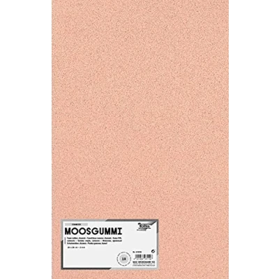 Afbeelding van folia 231010 schuimrubber, 2 mm, ca. 20 x 29 cm, 10 vellen, chamois ideaal voor veelzijdige knutselwerken